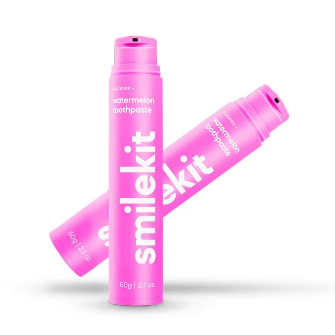 SmilekitÂ® Flavoured Toothpaste | Whitening Toothpaste |11 Explosive Flavours | Dentist Approved | Sugar Free (One Size, Watermelon) - Image 1